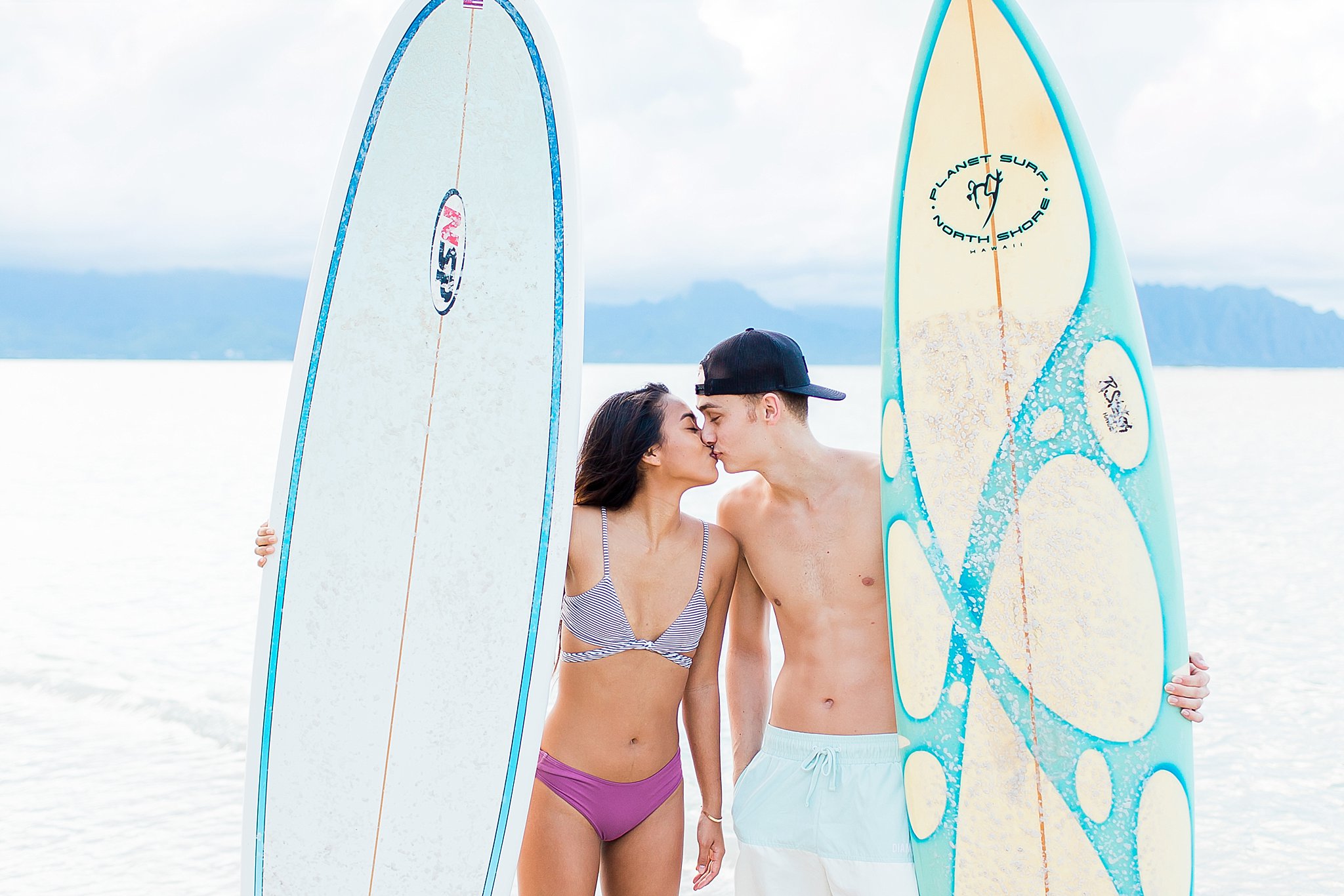 Oahu Surfer Couple Photography